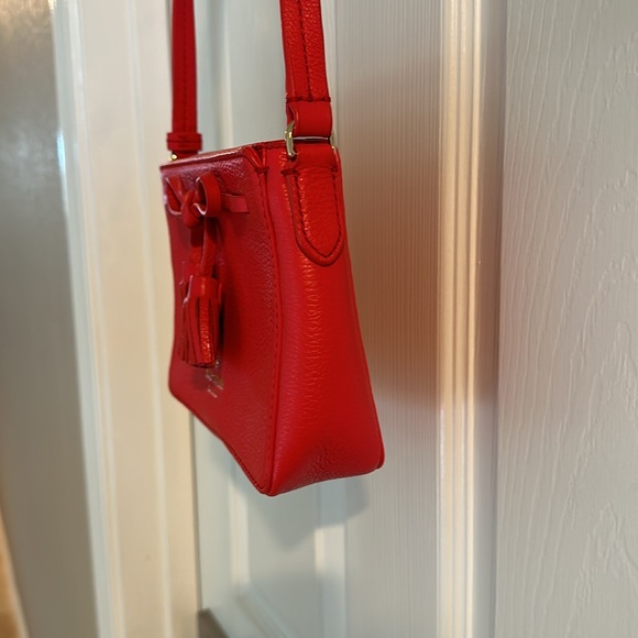 Gorgeous Kate Spade Orange-Red Leather Purse – Perfect for Spring! - Picture 4 of 6
